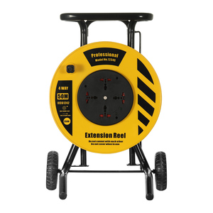 Carrete <span class=keywords><strong>de</strong></span> Cable Industrial, Cable <span class=keywords><strong>de</strong></span> Extensión Eléctrico <span class=keywords><strong>de</strong></span> 30m 50m, Carrete con Enchufe Multi-País - Product Image 3
