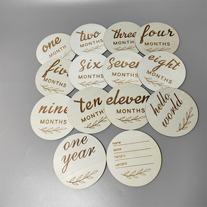 Set di Blocchi in Legno TK per Carte di <span class=keywords><strong>Nascita</strong></span> e Traguardi del <span class=keywords><strong>Neonato</strong></span> - Uso Quotidiano, Incisione Personalizzata Disponibile - Product Image 1