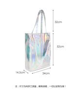 Sac à main holographique pour filles, sacoche en Pu Laser dames, Chic de bonne qualité pour la plage, nouvelle collection