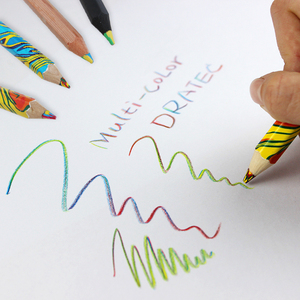 Crayons magiques en bois de haute qualité, taille jumbo, 5,0 mm d'épaisseur, multicolores, avec film arc-en-ciel, pour cadeau promotionnel - Product Image 6