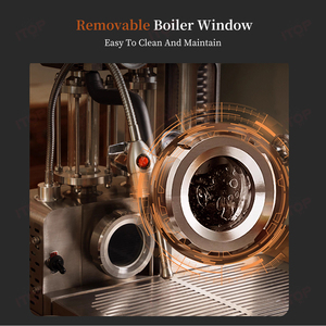 New Commercial Espresso Machine Upgraded Dual Boiler System Hand-Pressed Triple Relief Spring-Lever Brewing - Product Image 5
