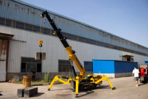 3ton ngoài trời tất cả các địa hình <span class=keywords><strong>Crawler</strong></span> thủy lực Spider <span class=keywords><strong>Crane</strong></span> điều khiển từ xa thủy lực Kính thiên văn gấp Spider <span class=keywords><strong>Crane</strong></span> - Product Image 3
