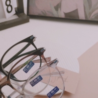 Montura de Gafas con Aro Completo y Patrón Geométrico Coreano, Estilo Ultraligero y Moderno, Diseño para Rostros Grandes, para Todas las Formas de Rostro, para Lectura