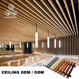 MUMU Interior Decor pannelli per controsoffitto fogli di cartone che coprono il controsoffitto sospeso del grano di legno del PVC