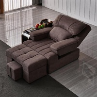 Fauteuil de pédicure de luxe Kisen, fauteuil inclinable électrique, spa, salon de manucure avec système de jets sans tuyau et bain à remous