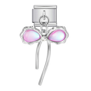 Modular Bracelet With Butterfly Pendant <b>Titanium</b> Steel <b>Chain</b> Women's Jewelry Gift Crystal Rhinestone Charm Bracelets - Product Image 2