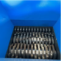 Broyeur compact mini à double arbre pour la déchiquetage des seaux de peinture usagés, des rebuts d'aluminium, des copeaux d'acier, et les petits objets ménagers