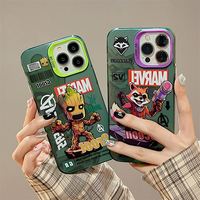 En stock étui de téléphone Iron Man Marvel Comics Cartoon Design pour iPhone 14 Pro Max/ 13/ 12/ 11 étui de téléphone personnalisé antichoc de luxe