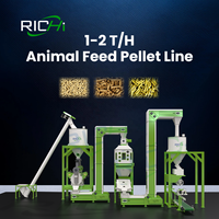 Máquina Procesadora de Alimentos para Aves de Corral RICHI - Planta de Producción de Alimentos para Ganado, Pollos y Acuicultura de 1 Tonelada por Hora en Venta