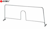 Étagère réglable de fil de poteau de conception de porte-livres de meubles de chrome inébranlable de 10 rangées avec la division