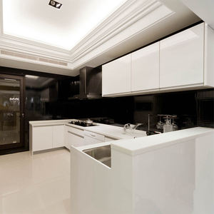 Armoires de cuisine modernes de luxe personnalisées Unite Armoires de cuisine personnalisées avec poignée Ensemble de meubles de cuisine design - Product Image 2