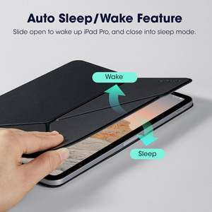 Étui <span class=keywords><strong>Folio</strong></span> en Cuir Premium pour iPad Pro 12,9 pouces - Étui <span class=keywords><strong>Folio</strong></span> avec Emplacement pour Crayon et Support Multi-Angles - Vente en Gros d'Étuis de Tablette Personnalisés OEM - Product Image 2