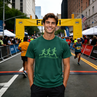 T-shirt de course à logo OEM, t-shirt de sport en polyester à séchage rapide, impression intégrale, t-shirts athlétiques pour hommes, t-shirts par sublimation pour événements sportifs