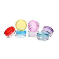 Vente en gros 3g 5g pot de crème Palette d'ombres à paupières boîte à ongles pot de crème cosmétique avec couvercles à vis