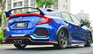 Aileron de coffre arrière en plastique ABS pour Honda Civic 10ème génération 2016-2020, accessoire extérieur pour véhicule berline - Product Image 6