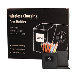 Hộp đựng bút đa năng để bàn, tích hợp sạc không dây, quà tặng văn phòng, in logo - Product Image 4