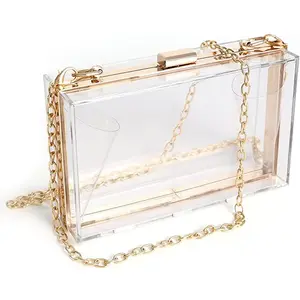 Fashion Vintage Geometry Pattern Acryl Box Resin Clutch Purs Pearl Acrylic Clutch Bags Purse For Women