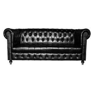 Moderno de lujo de tres plazas inflable Chesterfield sofá de cuero genuino muebles de sala de estar - Product Image 1