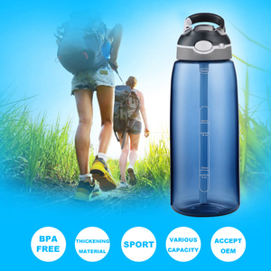 450/580/750/100ml 32oz Tritan BPA brocca d'acqua gratuita gallone di plastica borraccia d'acqua per Fitness palestra sport con tiraggio - Product Image 2