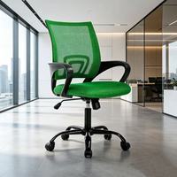Chaise de bureau ergonomique de style contemporain avec soutien lombaire, certifiée BIFMA, dossier mi-haut en maille, chaise relevable pour projets de bureau