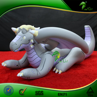 Dragon gonflable boule violette figurines de collection PVC costume de dragon personnalisé jouets ballon
