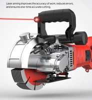 Machine à rainurer électrique industrielle de 4800W pour couper les barres d'acier en béton, plancher de ciment et mur de briques en mousse