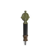 酒吧用品制造商定制徽标彩色酒吧龙头中世纪徽章树脂蜡印风格啤酒龙头手柄适用于啤酒厂