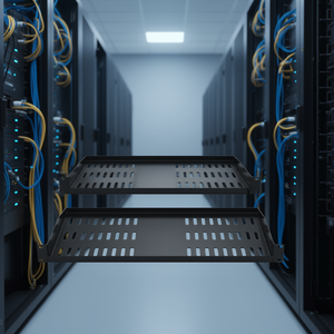 Estante para Servidor 1U, Bandeja Ventilada de 10 Pulgadas, Soporte Metálico para Armarios de Red - Product Image 2