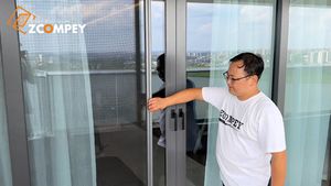 <span class=keywords><strong>Moustiquaire</strong></span> en alliage d'aluminium moderne <span class=keywords><strong>pour</strong></span> une utilisation polyvalente <span class=keywords><strong>avec</strong></span> boîte à mailles détachable unique - Product Image 4