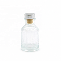 Bouteille diffuseur vide en verre pour aromathérapie, 40ml 50ml 80ml 200ml 500ml, côtelée, ambrée, transparente, dégradée