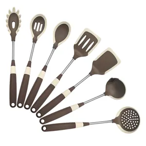 7 PCS Silikon & Nylon Hitze beständige Antihaft-Küchen koch geräte Utensilien Utensilien-Sets Haushalts küchen geschirr