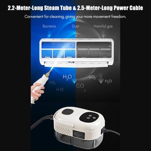 Limpiador <span class=keywords><strong>a</strong></span> <span class=keywords><strong>Vapor</strong></span> Portátil con Pantalla Digital, Máquina <span class=keywords><strong>de</strong></span> Limpieza <span class=keywords><strong>a</strong></span> <span class=keywords><strong>Vapor</strong></span> <span class=keywords><strong>a</strong></span> Alta Temperatura y Presión con Cabezales <span class=keywords><strong>de</strong></span> Cepillo para Cocina y Auto - Product Image 5