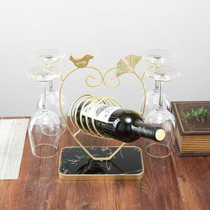 Mueble para el Hogar, Estante para Copas de Vino y Gabinete con Soporte para Botellas de Vino Invertidas, Exhibidor de Lujo - Product Image 4