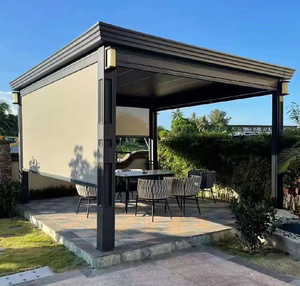 Pavillon en alliage d'aluminium cour extérieure villa cour pavillon en aluminium véranda extérieure pavillon paysager en plein air personnalisé - Product Image 2