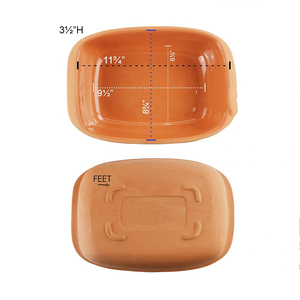 -Cocina Natural arcilla terracota de olla tostador - Product Image 6