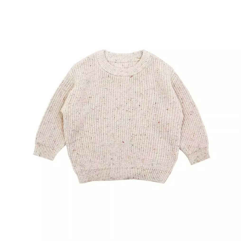 OEM personalizado de algodón orgánico de punto para bebés pequeños ropa de invierno de punto grueso suéter para niños