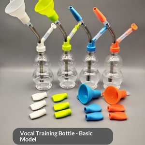 Appareil d'entraînement vocal et respiratoire en forme de bouteille et de pot, avec construction en plastique et acier inoxydable, dispositif d'entraînement de base - Product Image 1