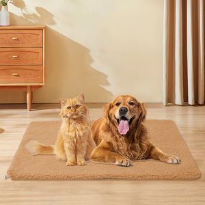 Estera de perrera con autocalentamiento para perros, transpirable, suave, de Cachemira de cordero, estera de calefacción cálida para mascotas, desmontable, sólido, calidad Animal, suministros para mascotas - Product Image 3