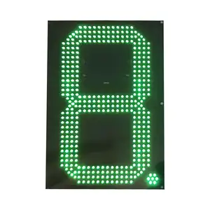 Nomor LED, ukuran besar 24 inci tampilan tanda Digital stasiun Gas tampilan tanda harga LED