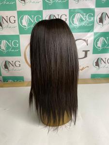 ขายส่งวิกผมสีดําตรงธรรมชาติผมบริสุทธิ์จากผมมนุษย์เวียดนาม 100% ไม่มีผ้าอัจฉริยะ