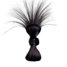 Extension de cheveux ondulés naturels de 8 pouces pour femmes, boucles d'oeufs et styles bouclés birmans avec des cheveux à bord droit en os droit Yaki - Product Image 1