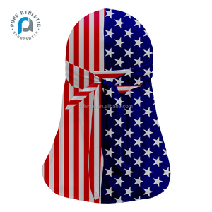 Pure Hip-Hop Hommes Logo Personnalisé Cheveux Imprimé Velours Velours pour Hommes Soie Vendeur Chapeau Designer Soyeux Usa Drapeau En Vrac Durags En Gros - Product Image 3