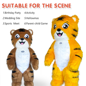 SAYGO mignon fourrure en peluche ours mascotte <span class=keywords><strong>Costume</strong></span> Animal Promotion Halloween Cosplay fête Fursuit famille unisexe carnaval Costumes - Product Image 5