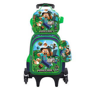 3D Cartoon 16 Zoll 3-teiliges Schulranzen-Set mit 2 Rollen für Kinder, Rucksack mit Federmäppchen & Lunchbox - Product Image 4