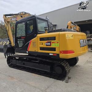 Excavadora de cadenas usada SANY 135, de segunda mano, marca original japonesa, 13.5 toneladas, excavadora de cadenas de tamaño mediano. - Product Image 5