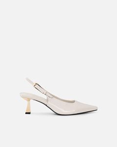 Zapatos de Tacón Alto Tipo Stiletto de Charol Marrón <span class=keywords><strong>Chocolate</strong></span> para Mujer, Zapatos de Tacón Bajo con Punta en Pico y Tira Trasera - Product Image 6