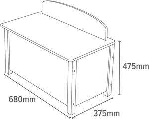 Toffy & Friends Hộp Đồ Chơi Trẻ Em Bằng Gỗ Hộp Đồ Chơi Băng Ghế Dự Bị Trong Thiết Kế Động Vật Màu Xanh - Product Image 5