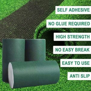 Échantillon gratuit ruban de jonction de pelouse auto-adhésif fort ruban de jonction de <span class=keywords><strong>gazon</strong></span> synthétique ruban de couture pour la jointure de tapis d'intérieur et d'extérieur de pelouse - Product Image 5