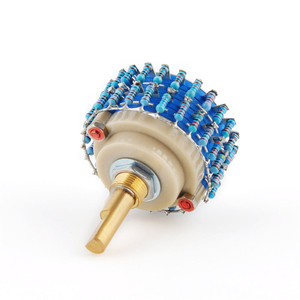 2 cực 24 vị trí 250k Mono chiết suy giảm điều khiển âm lượng chuyển đổi nồi đăng nhập một sức đề kháng HIFI âm thanh ống khuếch đại - Product Image 4