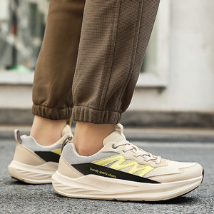 Zapatos casuales para hombre y mujer con cordones, parte superior de malla, entresuela de EVA, ligeros, antideslizantes, con amortiguación, tallas grandes. - Product Image 3